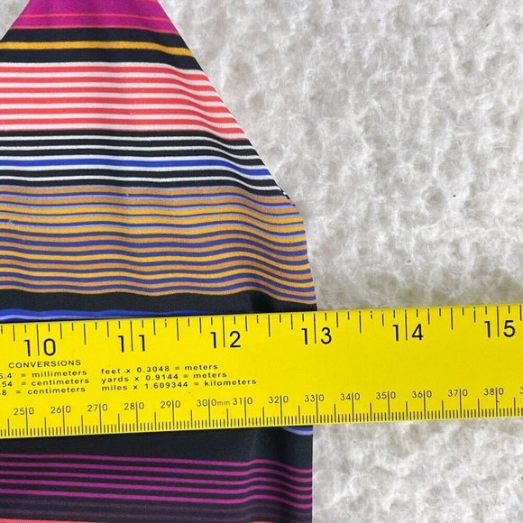Athleta Capri Stripe Blousy One Piece Swim Bathing Suit Womans Pink Size 36 B/C - Picture 6 of 13